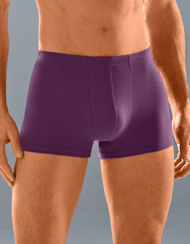 Effen shorty met elastische, overtrokken tailleband - set van 5 (diesel)