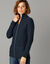 Gilet zippé 30% laine (marine)
