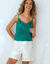 Urban short met knoopsluiting in 'pand' effect (ecru)