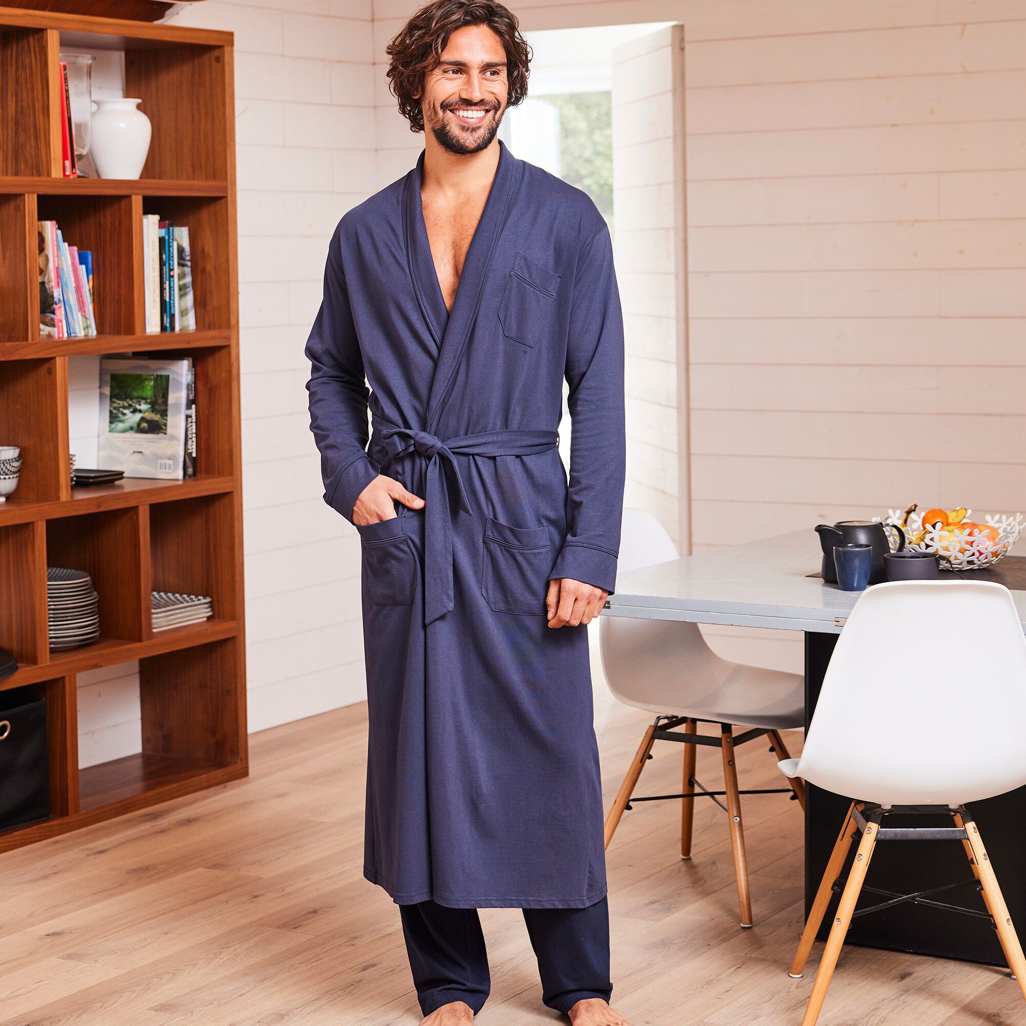 Robe de chambre homme blanche porte best sale