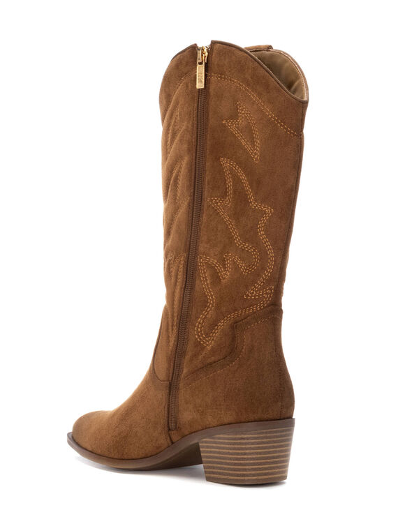 Laarzen in cowboystijl (karamel)