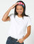 Boxy T-shirt met ellebooglange mouwen (wit)