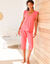 Pyjama court jersey et broderie anglaise (corail)