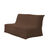 Housse canap&eacute; BZ bachette coton uni (chocolat)