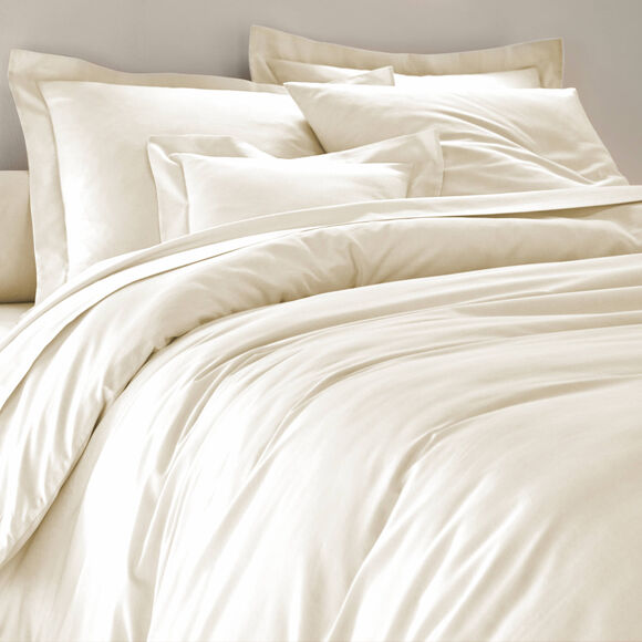 Linge de lit uni coton (écru)