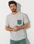 Pyjamashirt met korte mouwen (grijs)