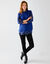 Mouwloze trui in origineel patenttricot (felblauw)