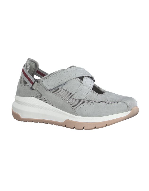 Ultracomfortabele, lichte sneakers met scratchsluiting (grijs)