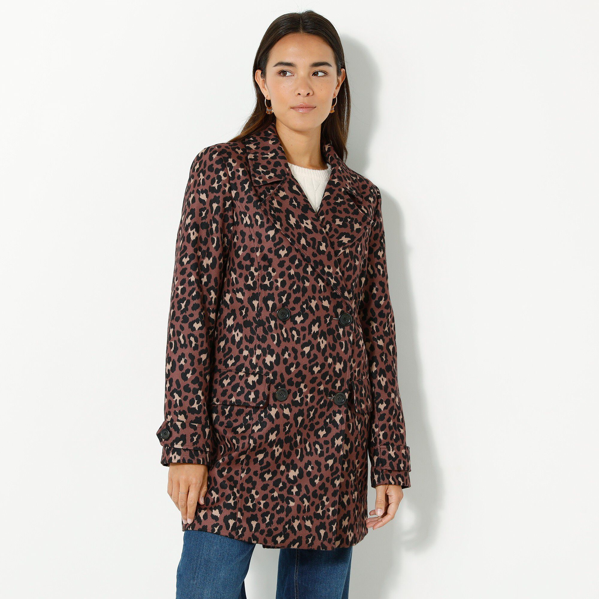 Manteau discount blanche porte