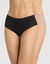 Body Touch katoenen stretch-slipje - Set van 2 (zwart + beige)