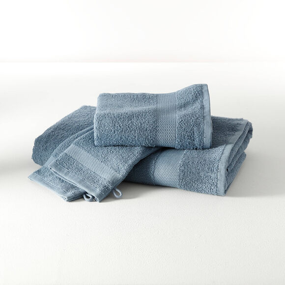 &Eacute;ponge coton - 350g/m&sup2; (bleu jean)