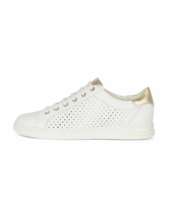 Baskets basses Jaysen  (blanc / doré)