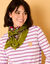 Foulard met Indische bloemenprint  (groen / parma)