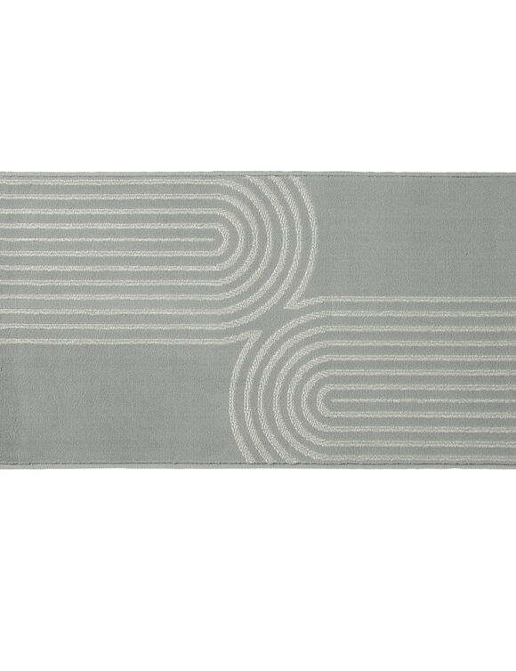 Tapis motif double arche (gris)