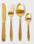 Bestek in goudkleurig inox, 16-delig (goudkleurig) Bestek in goudkleurig inox, 16-delig (goudkleurig)