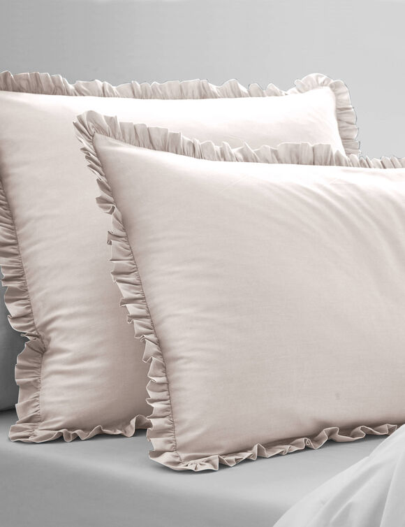Linge de lit uni percale (écru)