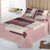 Gematelasseerde bedsprei met print C&acirc;line (roze)