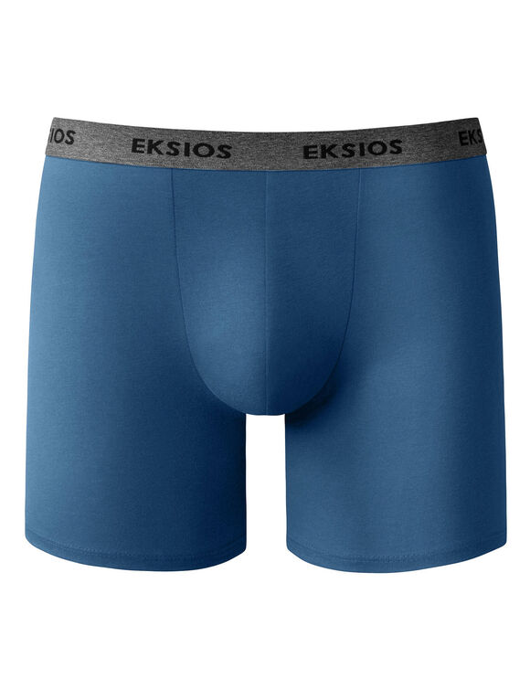 Lange shorty in shortmodel - set van 2 (zwart + grijsblauw)