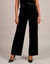 Ruime fluweelbroek met elastische tailleband (zwart)