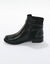 Boots met rits, riempjes en fantasiegespen (zwart)