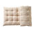 Lang, decoratief kussen in artisanaal weefsel (naturel / terracotta)