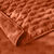 Couvre-lit matelassé - microfibre (terracotta)