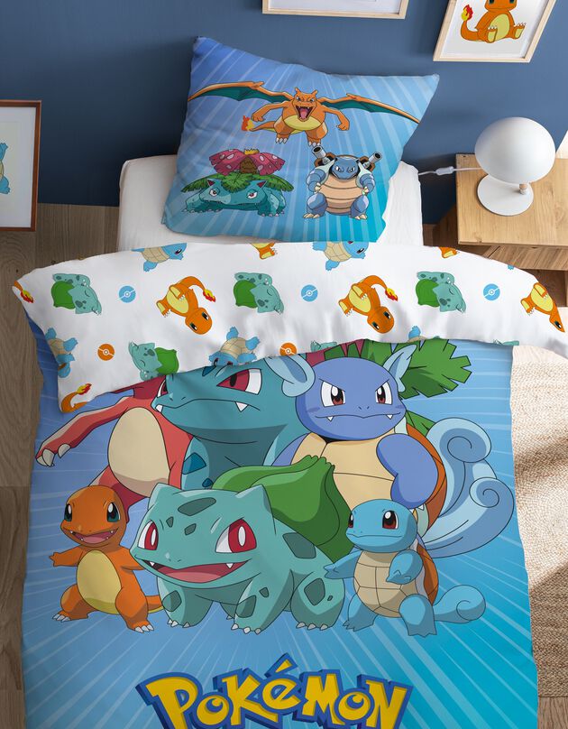 Parure de lit Team Pokémon® - coton (bleu)