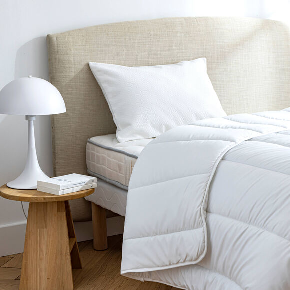 Gematelasseerde ondersloop voor hoofdkussen, hotelkwaliteit (wit)