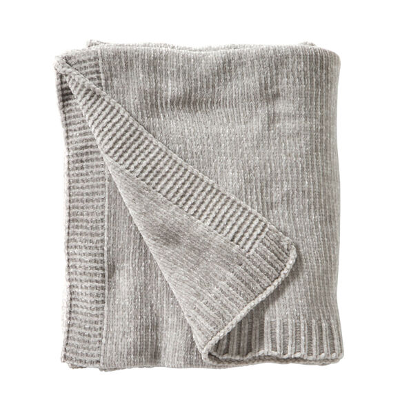 Plaid chenille (gris)