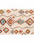 Tapis rectangulaire berbère coloré (écru / multicolore)