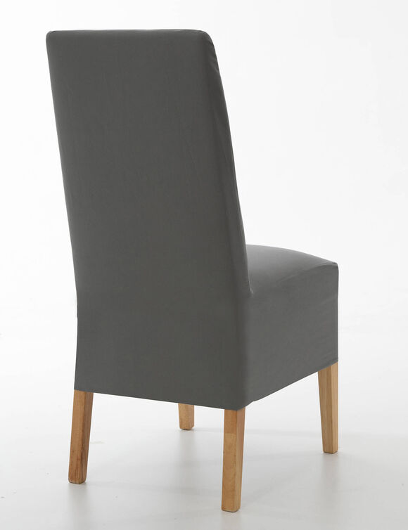 Housse de chaise microfibre (gris anthracite)