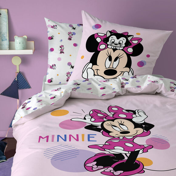 Bedset Minnie® - katoen (roze)