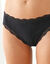 Culotte coton et dentelle stretch forme midi taille haute - lot de 3 (noir)