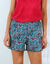 Pyjamashort met Ikat-print (eendenblauw / blauw)