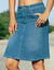 Jupe courte en jean (bleached)