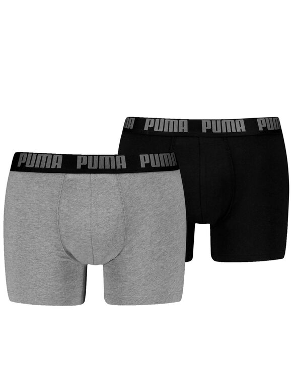 Basic shorty in stretchkatoen - set van 2 (grijs)