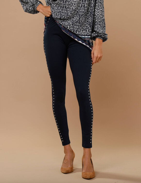 Legging met studs (marine)