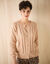 Vest met knopen en ronde hals, fantasietricot (hazelnootbruin)