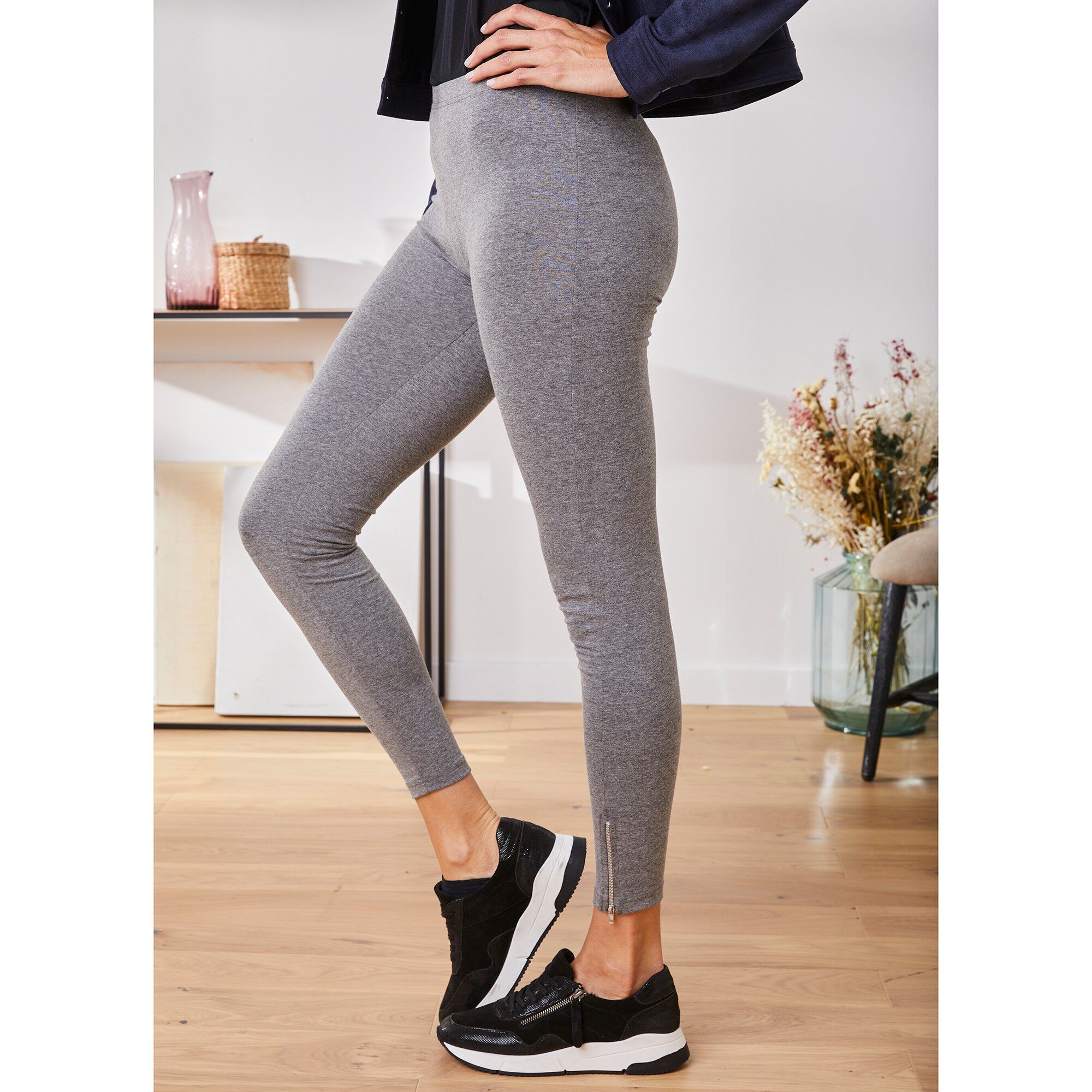 Legging met rits aan de pijponderkanten | Blancheporte