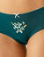 Shorty in stretchkatoen met bloemenprint - set van 4 (blauw / groen)