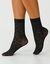 Mi-chaussettes imprimées léopard - lot de 2 (noir)
