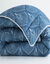 Bedrukt dekbed in katoen Palmito 400 g/m2 (blauw)
