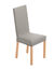 Housse chaise unie extensible - housse int&eacute;grale ou assise seule (gris perle)