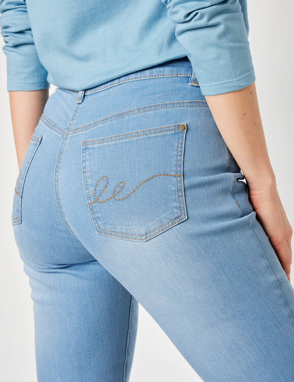 Jean stretch coupe droite (bleached)