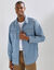 Denim overhemd met drukknopen en lange mouwen (bleached)