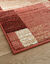Tapis d&eacute;coratif motif patchwork (terracotta)