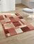 Tapijt met patchwork-motief (terracotta)