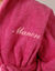 Personaliseerbare badjas met kap in badstof, kinderen (fuchsia)