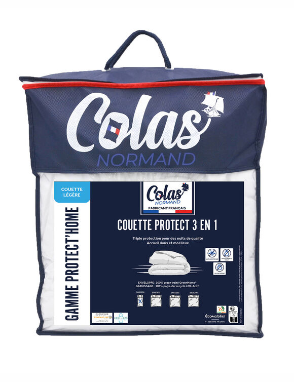 Couette Greenhome® Colas Normand® protection 3 en 1 - 350 g/m² (blanc)