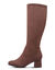 Comfortabele boots met sleehak - bruin (bruin)